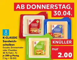 Kaufland DE K-CLASSIC Sandwich- scheiben tilbud