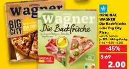 Kaufland DE ORIGINAL WAGNER Die Backfrische oder Big City tilbud