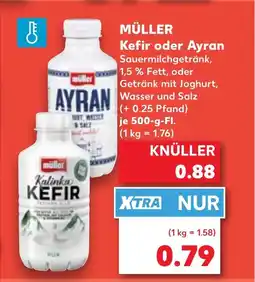 Kaufland DE MÜLLER Kefir oder Ayran tilbud