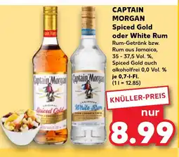 Kaufland DE Captain morgan spiced gold oder white rum tilbud