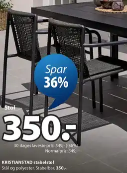 JYSK KRISTIANSTAD stabelstol tilbud