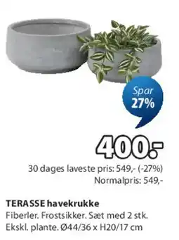 JYSK TERASSE havekrukke (sæt) tilbud