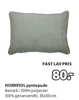 JYSK HORNFIOL pyntepude tilbud