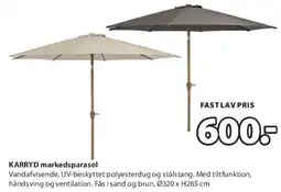 JYSK KARRYD markedparasol tilbud