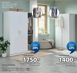 JYSK VIBY garderobeskab tilbud