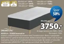 JYSK HORSLA + TOSEN boxmadras tilbud