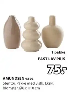 JYSK AMUNDSEN vase tilbud