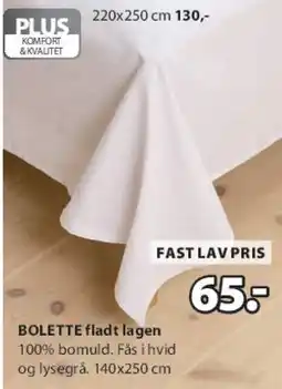 JYSK BOLLETTE fladt lagen tilbud