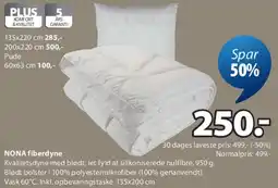 JYSK NONA fiberdyne tilbud