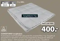 JYSK Gjendtunga tyngdedyne tilbud
