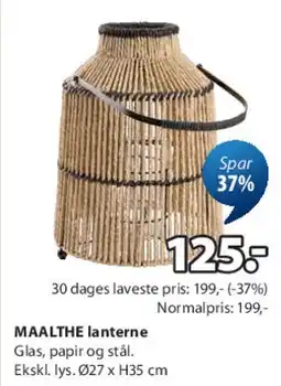 JYSK MAALTHE lanterne tilbud