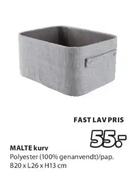 JYSK MALTE kurv tilbud