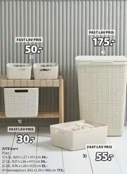 JYSK JUTE kurv tilbud