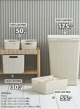 JYSK JUTE kurv tilbud
