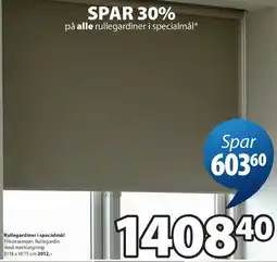 JYSK Rullegardiner i specialmål tilbud