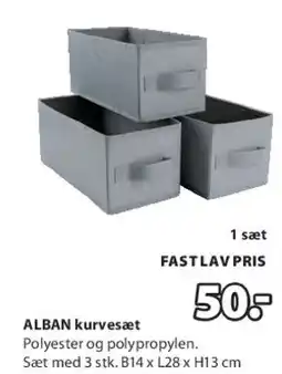 JYSK ALBAN kurvesæt tilbud
