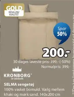 JYSK SELMA sengetøj tilbud