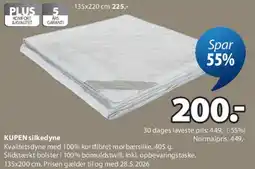 JYSK KUPEN silkedyne tilbud