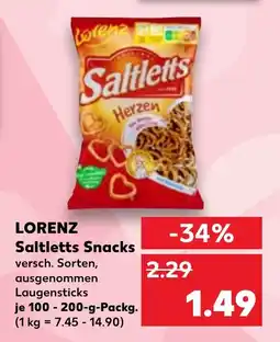 Kaufland DE LORENZ Saltletts snacks tilbud