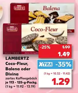 Kaufland DE LAMBERTZ Coco-fleur, balena oder divina tilbud
