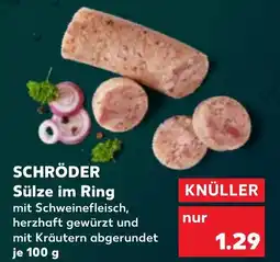 Kaufland DE SCHRÖDER Sülze im ring tilbud
