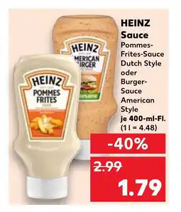 Kaufland DE HEINZ Sauce tilbud