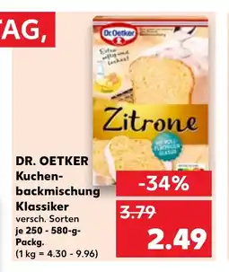 Kaufland DE DR. OETKER Kuchen- backmischung klassiker tilbud