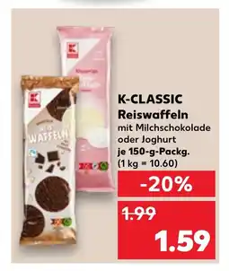 Kaufland DE K-CLASSIC Reiswaffeln tilbud