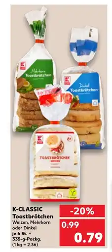 Kaufland DE K-CLASSIC Toastbrötchen tilbud