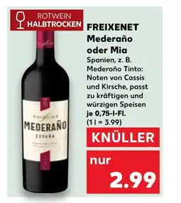Kaufland DE FREIXENET Mederaño oder mia tilbud
