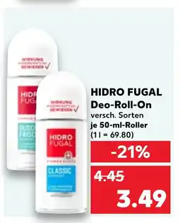 Kaufland DE HIDRO FUGAL Deo-roll-on tilbud