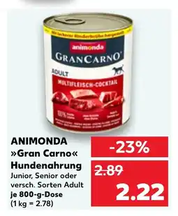 Kaufland DE ANIMONDA Gran carno hundenahrung tilbud