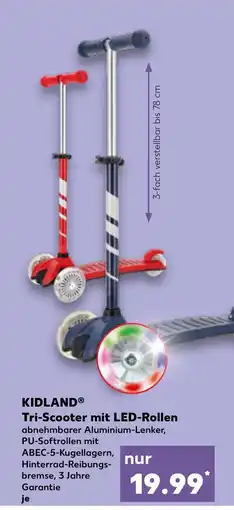 Kaufland DE KIDLAND Tri-scooter mit LED-rollen tilbud