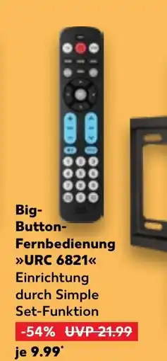 Kaufland DE Big- button fernbedienung URC 6821 tilbud