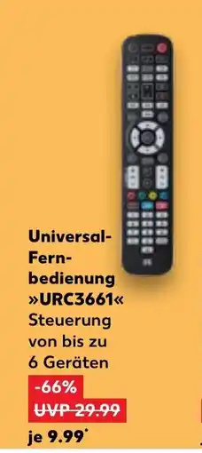 Kaufland DE Universal- fern- bedienung URC3661 tilbud