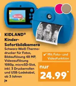 Kaufland DE KIDLAND Kinder- sofortbildkamera tilbud