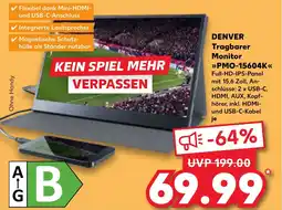 Kaufland DE DENVER Tragbarer monitor PMO-15604K tilbud