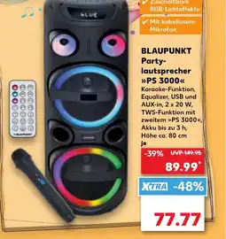 Kaufland DE BLAUPUNKT Party- lautsprecher PS 3000 tilbud