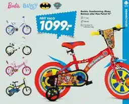 Bilka Barbie, Snedronning, Bluey, Batman eller Paw Patrol 14” tilbud