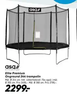 Bilka Elite Premium Onground 244 trampolin tilbud