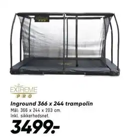 Bilka Inground 366 x 244 trampolin tilbud