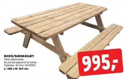 jem & fix Bord/bænkesæt tilbud