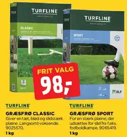 jem & fix Turfline græsfrø (Classic & Sport) tilbud