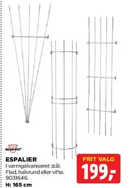 jem & fix Espalier (stål - flad/halvrund/vifte) tilbud