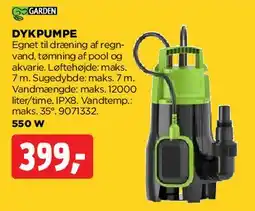 jem & fix Dykpumpe 550 W tilbud