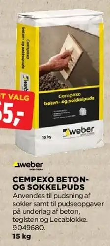 jem & fix Cempexo Beton- og sokkelpuds tilbud