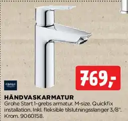 jem & fix HÅNDVASKARMATUR tilbud