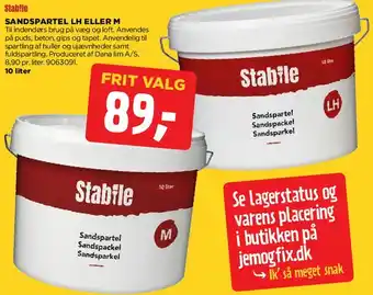 jem & fix SANDSPARTEL LH ELLER M tilbud
