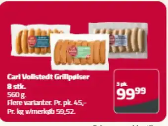 Carl Vollstedt Grillpølser