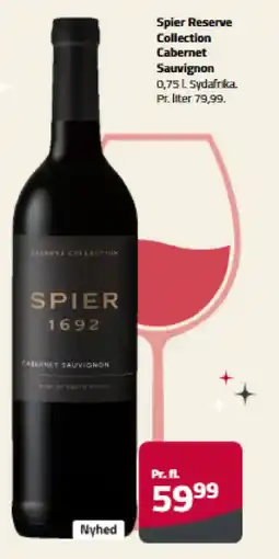 Fleggaard Spier Reserve Collection Cabernet Sauvignon tilbud
